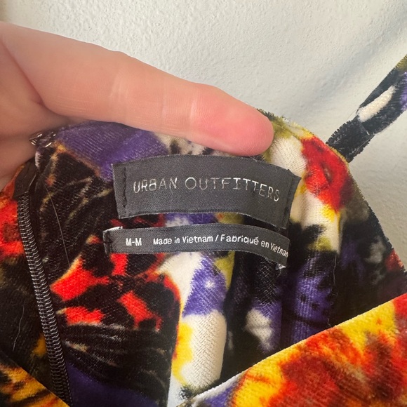 Urban Outfitters Velvet Floral Mini Dress - Picture 6 of 6